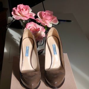 Prada Spazzolato Fume heals (taupe brown)